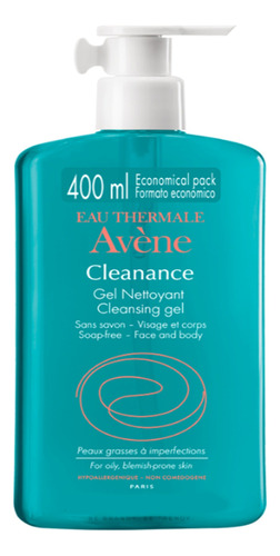 Avène Cleanance Gel Limpiador Facial 400ml Original