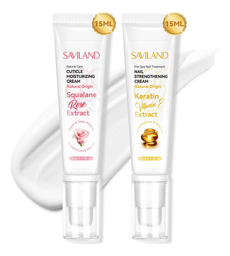 Saviland Crema Para Cuticulas, 2 Unidades De 0.5 Onzas Liqui