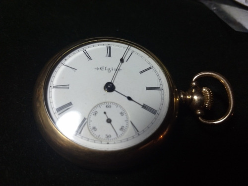 Reloj De Bolsillo Elgin Oro Laminado