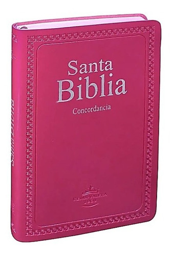 Biblia Rosa Ultrafina  - Imitación Piel Con Concordancia