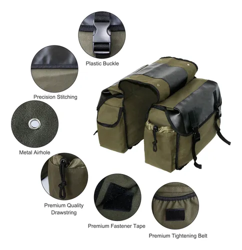 Bolsa De Herramientas Laterales Para Sillín De Moto De Gran