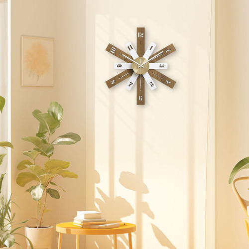 Reloj De Pared Minimalista, Reloj De Pared Moderno, Marrón