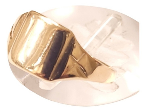 Imagen 2 de 8 de Anillo Sello Oro Rojo 18kts 1,4grs N°2 Brumat