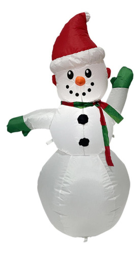 Muñeco De Nieve Inflable Navideño De 4 Pies De Alto,