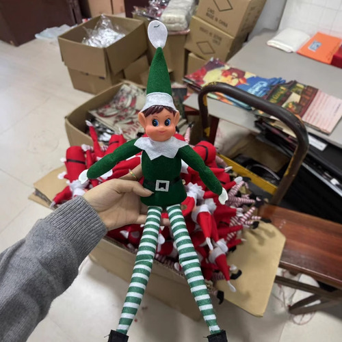Estantería Navideña Muñeco Elfo Regalo De Navidad Para Niños