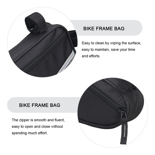 Bolsa Delantera Para Bicicleta Con Banda Reflectante, Bolsa