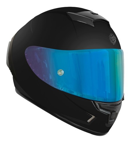 Casco Para Moto Kov Aircut Solid Negro Mate Mica Iridium Tamaño del casco XL