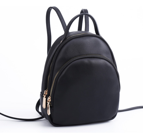 Mochila Negra Elegante Para Mujer Ct29091a