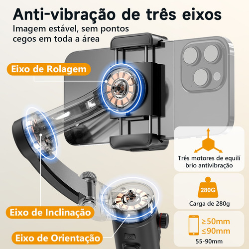 Estabilizador Gimbal 3 Eixos Para Celular Mini Tripé