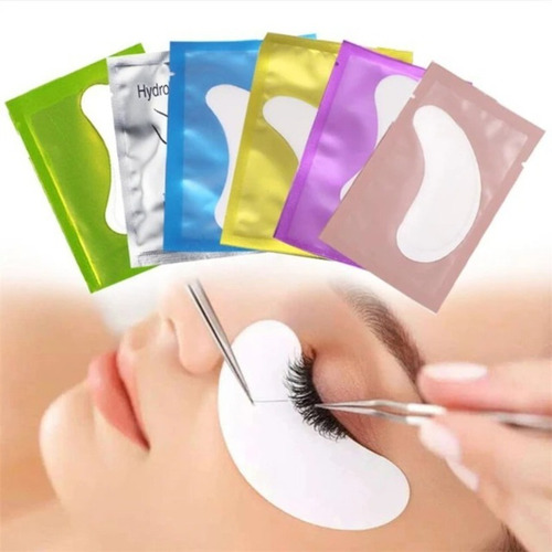 50 Parches Hidrogel Para Lifting Y Extensiones De Pestañas