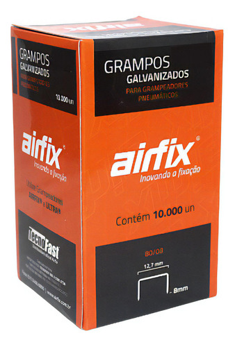Grampo P/ Grampeador 80/10 Cx 10.000 Unid - Airfix