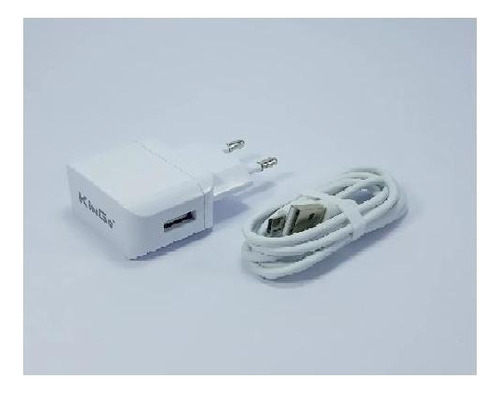 Carregador Kingo Tipo C 2.1a U201 Compacto E Elegante Branco