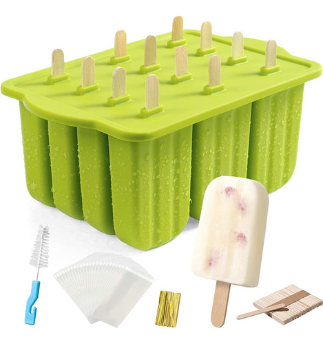 Molde De Silicona Para 12 Paletas
