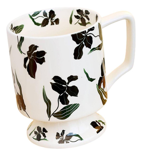 Taza De Café De Flores Taza De Cerámica Taza De 400ml Taza