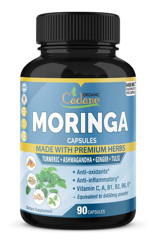 Cpsulas De Extracto De Moringa Orgnicas Equivalentes A 6450