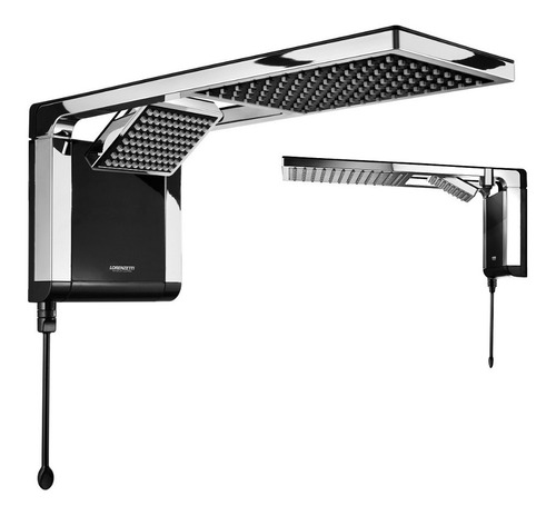 Ducha Eléctrica Acqua Duo 110v 220v Lorenzetti Negro Cromado