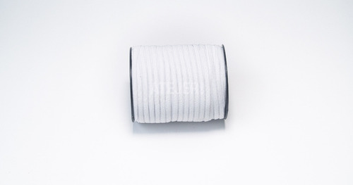 Imagen 2 de 6 de Elástico 5mm X 100 Metros Para Barbijos Y Tapaboca Blanco
