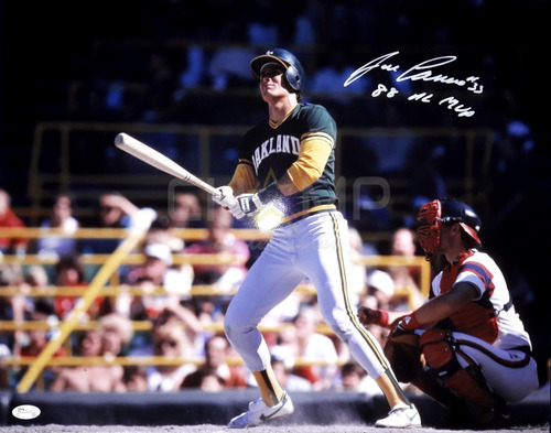 Poster Autografiado Jose Canseco Oakland Athletics Mlb Insc