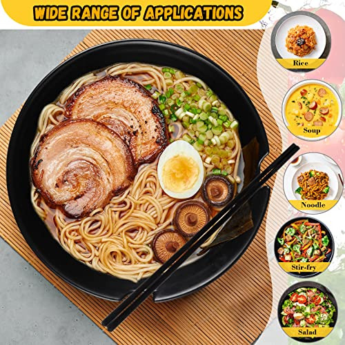 Set De 2 Cuencos Japoneses De Melamina Para Ramen 1.09 Lit