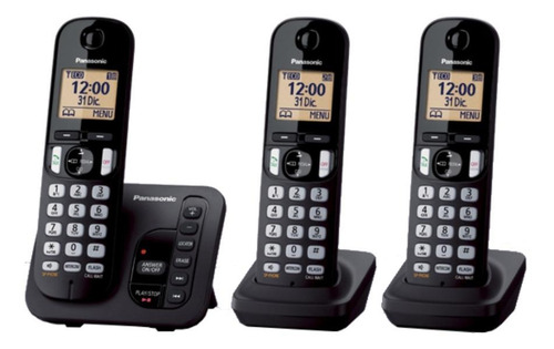 Imagen 2 de 3 de Teléfono Panasonic KX-TGC223N inalámbrico - color negro