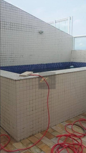 Imagem 30 de 30 de Cobertura Com 3 Dormitórios À Venda, 170 M² Por R$ 910.000 - Vila Caiçara - Praia Grande/sp - Co0010