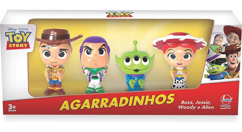 Kit Com 4 Personagens Agarradinhos Toy Story 4 Líder 2597