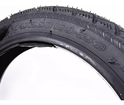 Pneu 14x2.50 (64-254) Pneu Sem Câmara 2.50-10 Útil