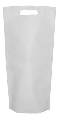 50 Bolsas Friselina Riñon Ecologica Sublimar Tela 20x40x10 Color Blanco Liso