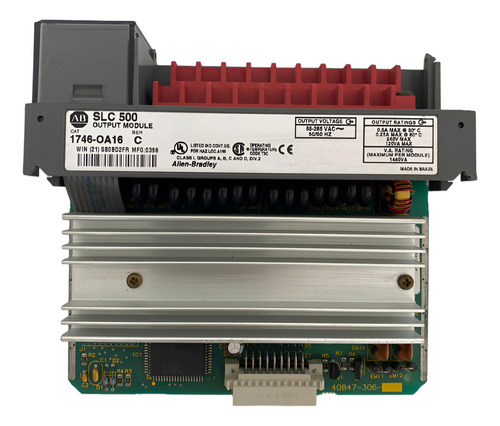 Módulo De Saída Allen-bradley Output Slc 500 1746-oa16 C (Usado)