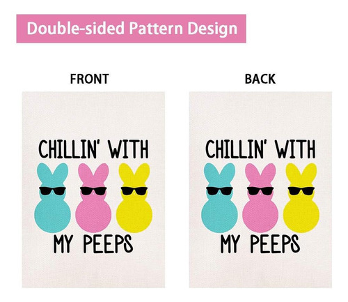 Peeps Peeps Flag Vertical Vertical De Condela De Pascua De X