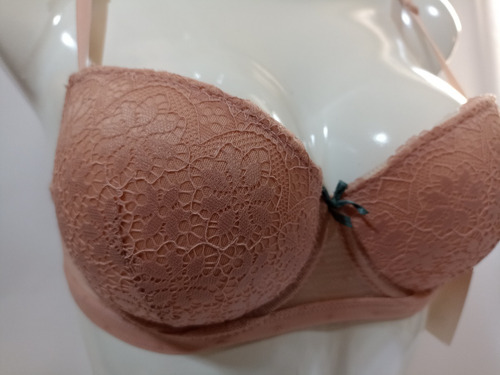 Brasier Rosa Encaje Copa Preformada Carnival