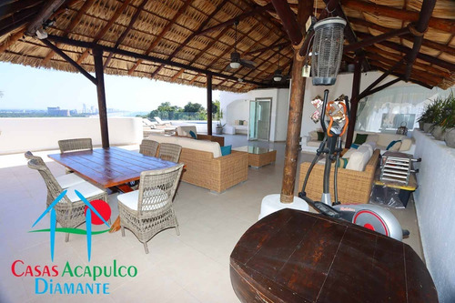 Imagen 3 de 30 de Cad Océano Playa Fortuna Ph 7. Roof Garden Con Palapa, Sala, Comedor, Asador Y Alberca Para 8 Personas