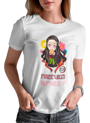 Blusa / Playera Nezuko Anime Demon Slayer Para Mujer #25