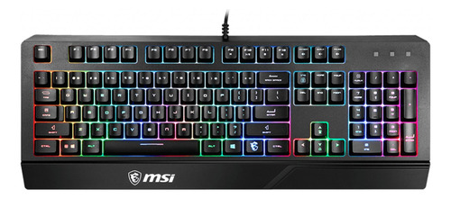 Teclado Gaming Msi Gk20 Membrana Iluminacion 104 Teclas Mtz