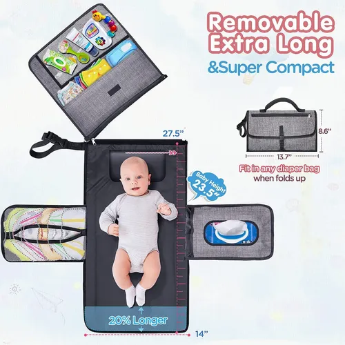 Cadores Portátiles Para Bebés De Gran Capacidad Con 6...