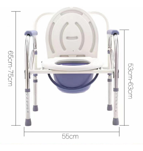 Baño Inodoro W.c Portátil Plegable Silla Ducha