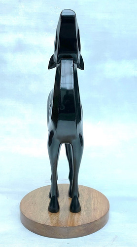 Escultura Art Deco De Gacela En Madera Laqueada, 1920 1 (Usado)