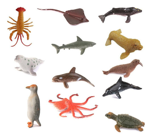 Juguetes Para La 4cm Criaturas Acuáticas/4cm/12pcs