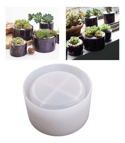 . Molde De Silicona Para Maceta Diy, Molde Redondo Para