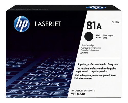 Toner HP CF281A Color de tinta Negro