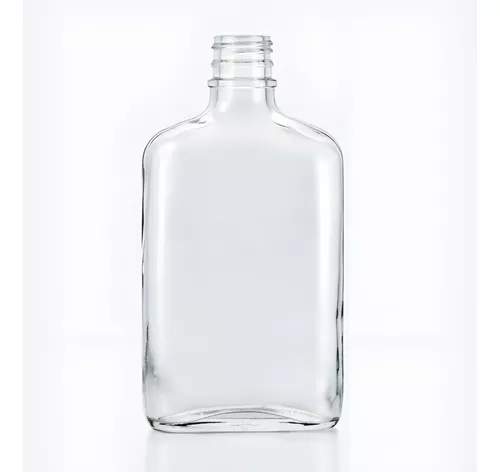 Botella De Vidrio Anfora 250 Ml Con Tapa 50 Pz
