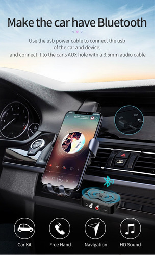 Transmisor/receptor De Audio Estéreo Nfc Bluetooth 5.0