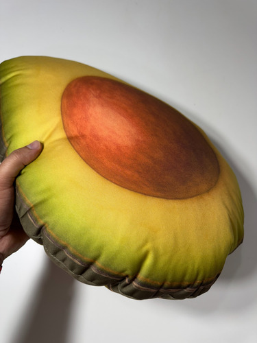 Cojín De Aguacate Almohada Realista Y Suave Negro Liso