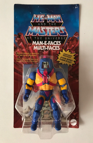 Man E Faces Motu Origins Retro Carton Mx Unpunch Multifaces (Usado)