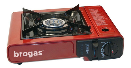 Calentador de Camping Brogas 465 Portátil Color Rojo con Maletín