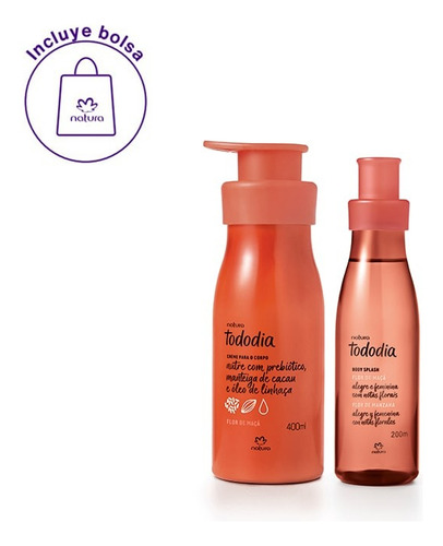 Kit Crema Corporal + Body Splash Tododia Natura