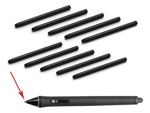 Puntas Negro Nibs Para Wacom 30 Piezas Est?ndar Negro