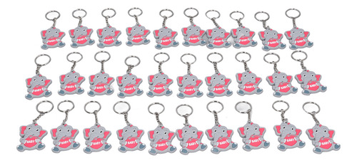 Llavero Baby Shower Favors, 30 Paquetes, Diseño De Elefante,