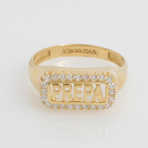 Anillo De Graduación Varios Modelos Prepa Secundaria Oro 10k Prepa Piedras 5.5