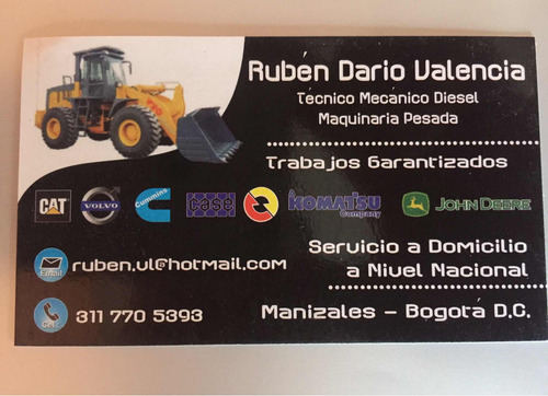 Taller Mundo Cat Manizales Rubén Dario V. Mecanico Diésel